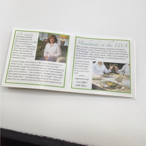 Peggy Karr Glass 12” Square In Halloween Design Serving Platter Handmade - Picture 5 of 7